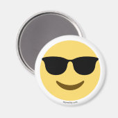 Emoji mit Sonnenbrille cool マグネット (正面/裏面)