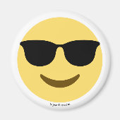 Emoji mit Sonnenbrille cool マグネット (正面)