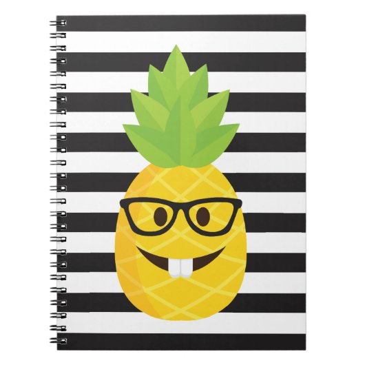 emoji nerd pineapple ノートブック (正面)