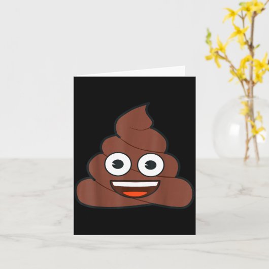 Emoji Op Happy Yellow Smile Face  カード (黄色い花)