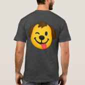Emoji Perro Divertido – Estilo Kawaii para Amantes Tシャツ (裏面)