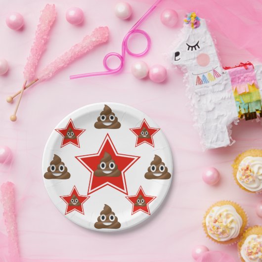 Emoji Pooを主演して下さい ペーパープレート (パーティー)