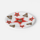 Emoji Pooを主演して下さい ペーパープレート (アングル)