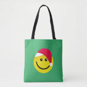 Emoji Santa トートバッグ (正面)