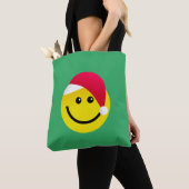 Emoji Santa トートバッグ (クローズアップ)