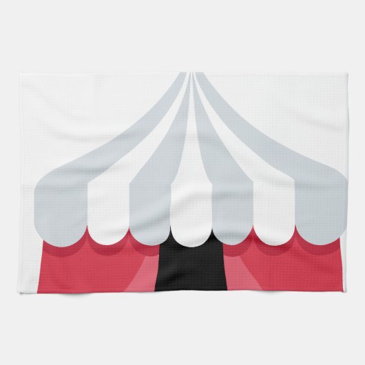 Emoji Twitter - Circus Tent キッチンタオル (横)