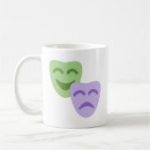 Emoji Twitter - Drama Theater コーヒーマグカップ (左)
