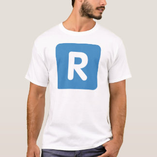Emoji Twitter Letter R Tシャツ