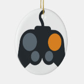 Emoji Twitter - Video Games controller セラミックオーナメント (右)