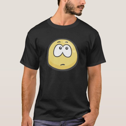 Emoji: Unamused顔 Tシャツ (正面)