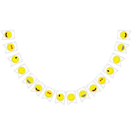 Emojisのパーティーの旗布の旗 バンティングフラッグ (全)