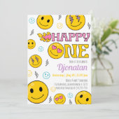 Emojis最初の誕生日招待状 招待状 (スタンド正面)