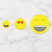 "Emojis"のテーブルの紙吹雪 コンフェッティ (正面)