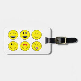 "Emojis"の荷物のラベル ラゲッジタグ