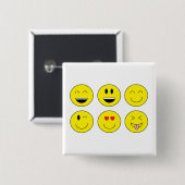 "Emojis"ボタン 缶バッジ (正面&裏面)