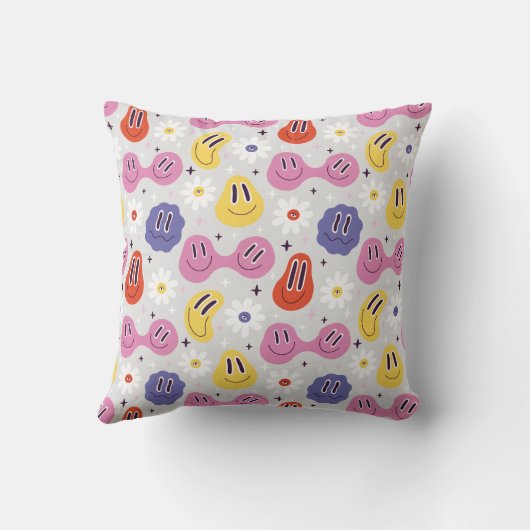 Emojis- Happy faces - Daisy クッション (裏面)
