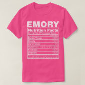 Emory Nutrition FactsEmory Name Birthday Tシャツ (デザイン正面)