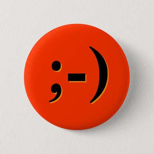 Emote-o-Lantern - オレンジ 缶バッジ (正面)