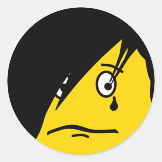 EMOticonステッカー ラウンドシール (正面)