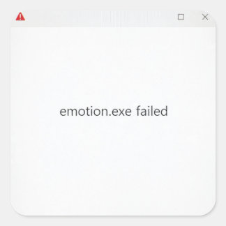 Emotion.exe 失敗 テック ミーム ステッカー プログラマー