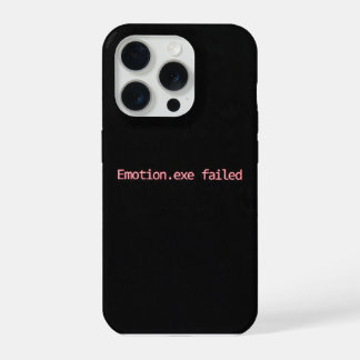 Emotion.exe 失敗 ミニマルスマホケース テックユーモア iPhone 15 proケース