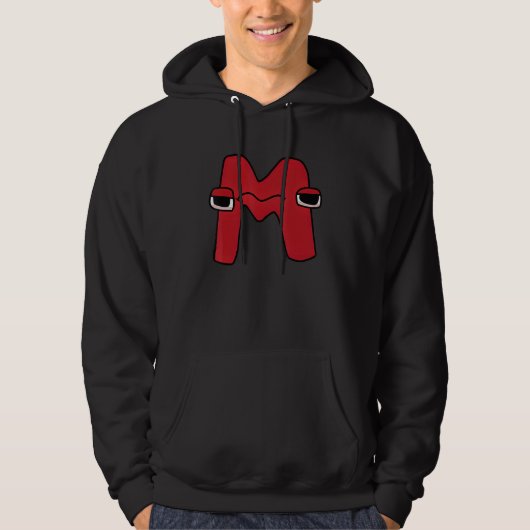 Emotion Letter M Alphabet Lore For Boys Girls パーカ (正面)