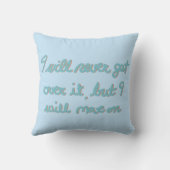 Emotional Affirmation Hand Lettered Blue Ink クッション (裏面)