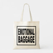 "EMOTIONAL BAGGAGE" 楽しいタイポグラフィ トートバッグ (裏面)