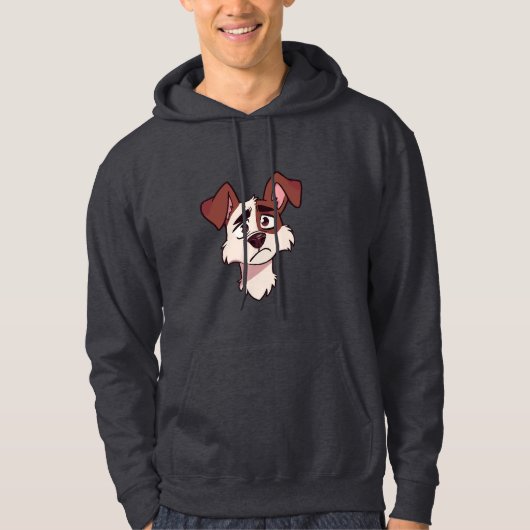 Emotional Dog Illustration Hoodie パーカ (正面)