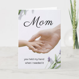 Emotional Mother Appreciation Card lavendar カード