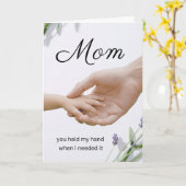 Emotional Mother Appreciation Card lavendar カード (黄色い花)