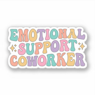 Emotional Support同僚、同僚おもしろいの友人 シール