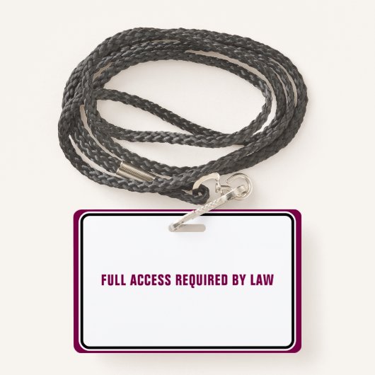 Emotional Support Animal ID Therapy Photo Custom バッジ (裏面ランヤード)