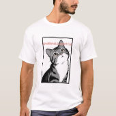 Emotional Support Cat Graphic T – シャツ (正面)