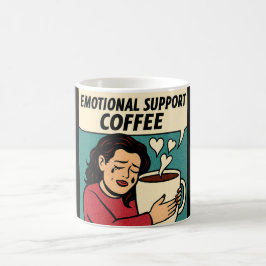 Emotional Support Coffee – Pop Art Comfort コーヒーマグカップ