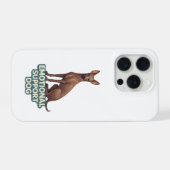 Emotional Support Dog Peruvian Inca Orchid iPhoneケース (裏面横)