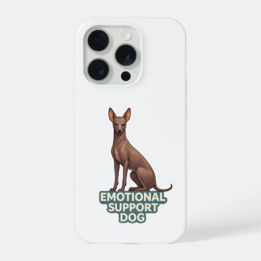 Emotional Support Dog Peruvian Inca Orchid iPhoneケース (裏面)