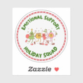 Emotional Support Holiday Squad シール (シート)