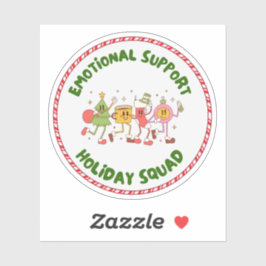 Emotional Support Holiday Squad シール