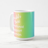 Emotional Support Human Award虹 コーヒーマグカップ (正面左)