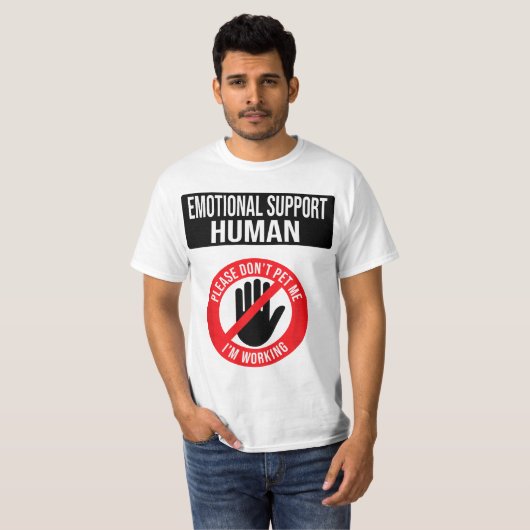 Emotional Support Human Halloween Costume Do Not P Tシャツ (正面フル)