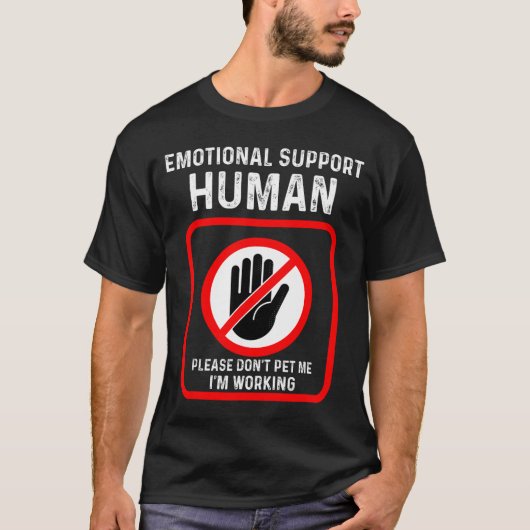 Emotional Support Human Halloween Costume Tシャツ (正面)