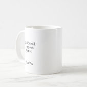 Emotional Support Human Personalized  コーヒーマグカップ (正面左)