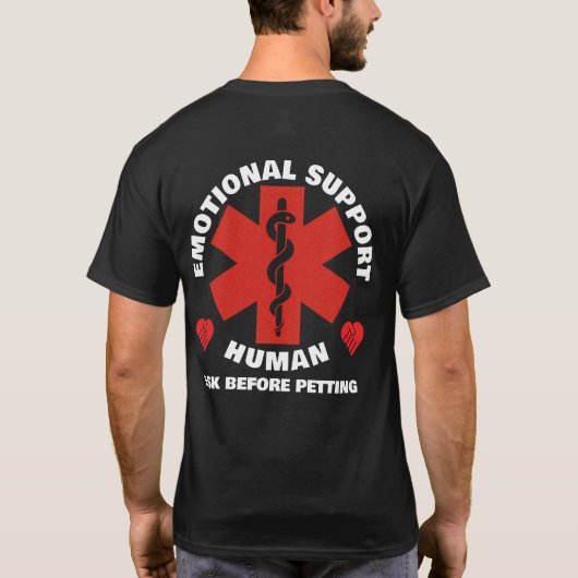 Emotional Support Human Tシャツ (裏面)