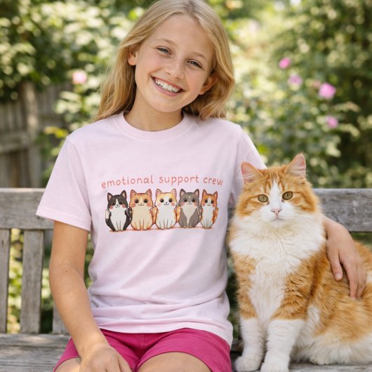 Emotional Support - Kawaii Cutie Kitties Cat Kid's Tシャツ