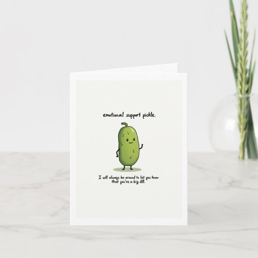Emotional Support Pickle Card カード (正面)