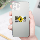 Emotional Support Potato French Bulldog Funny Caut シール (スマートフォン)