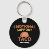 Emotional Support Taco Funny Retro Kawaii Comfort  キーホルダー (正面)