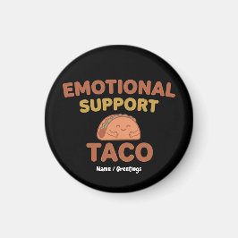 Emotional Support Taco Funny Retro Kawaii Comfort  マグネット