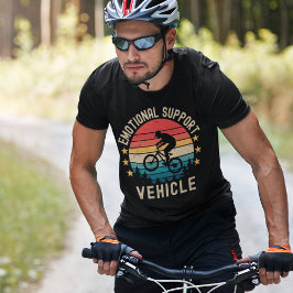 Emotional Support Vehicle - Funny Cycling  Tシャツ